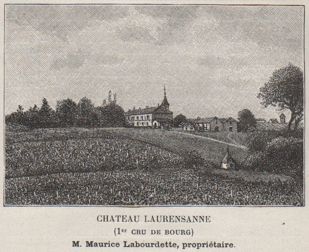 BOURGEAIS SAINT-SEURIN-DE-BOURG Chateau Laurensanne 1er Cru de Bourg SMALL 1908